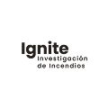 Logo de Ignite Investigación de Incendios en negro con tipografía moderna sobre fondo blanco